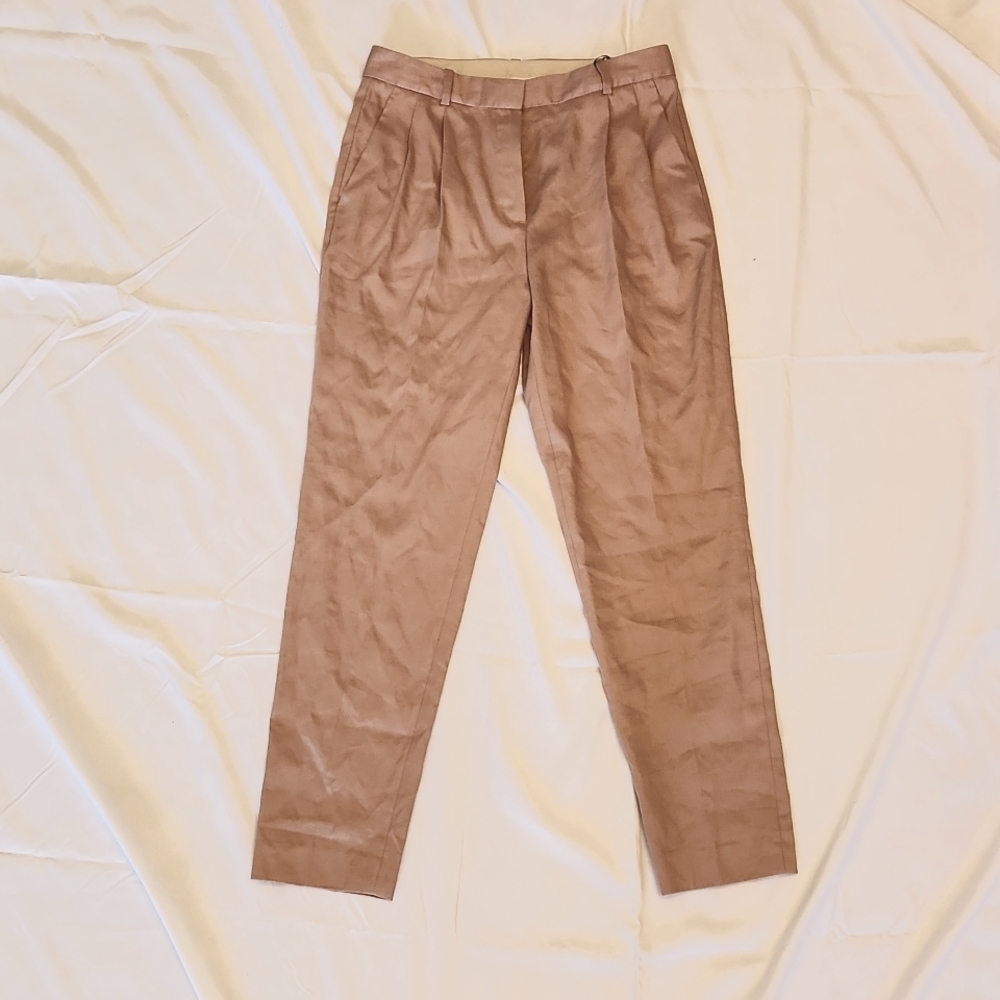 Massimo Dutti pants linen blend  dusty pink  size S